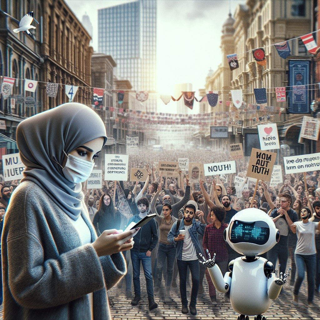 dezinformare AI proteste LA