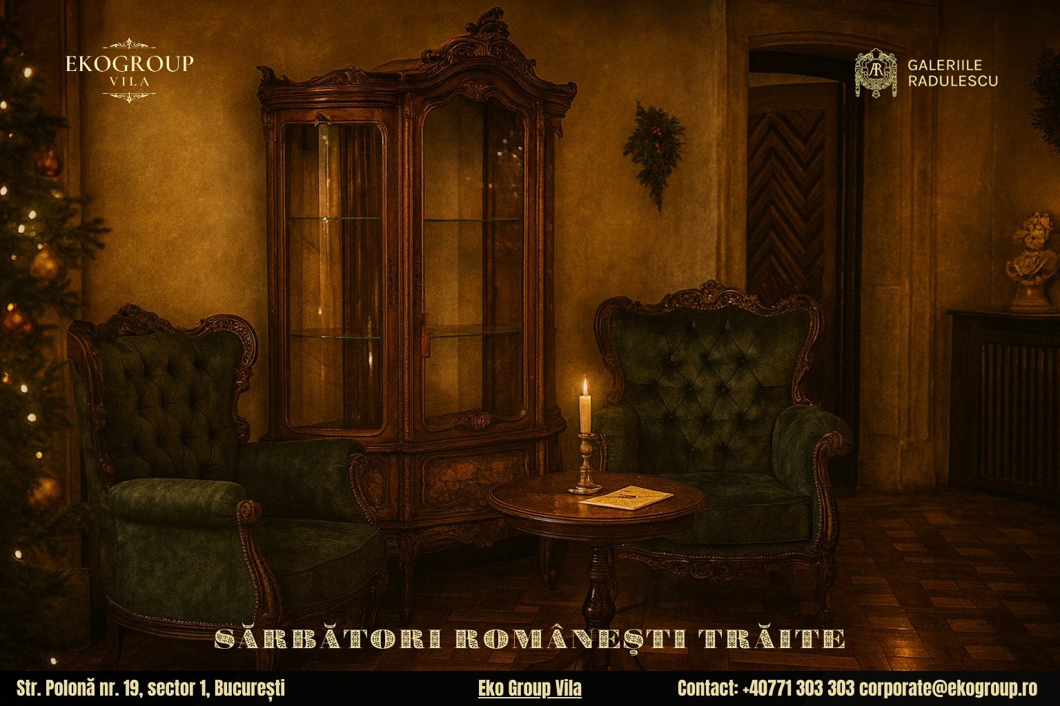 Crăciunul în România interbelică: farmecul sărbătorilor de iarnă la Eko Group Vila în anii ’30